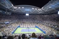 A packed Arthur Ashe stadium pictured during Venus and Serena Williams' US Open 2022 doubles: Source: Getty